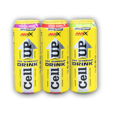 CellUP PreWorkout Drink 500ml - cherry berry