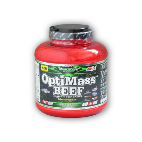 OptiMass BEEF with Hydrobeef 2500g - double white chocolate