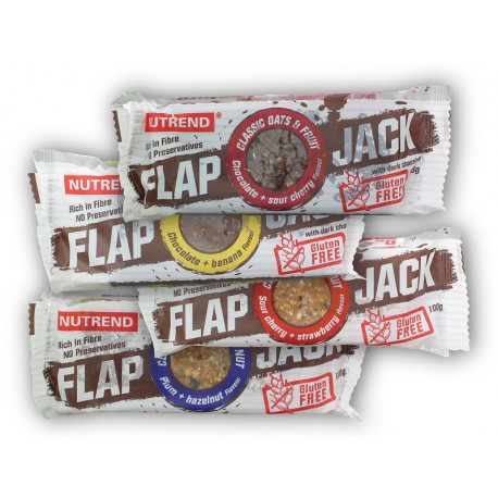 FlapJack bezlepkové 100g - čokoláda + banán s hořkou čokoládou