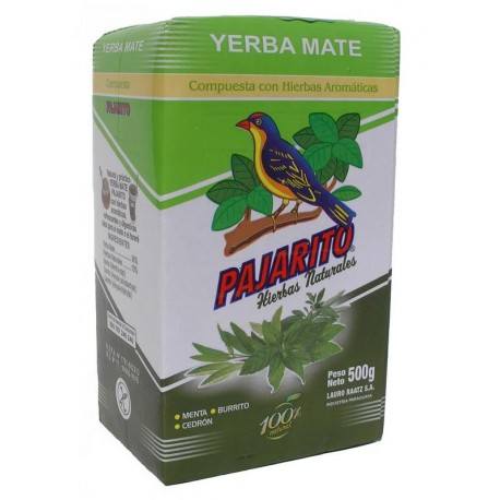 Yerba Mate Pajarito Mint Cedron a Burito 500g