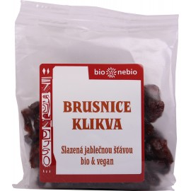 Sušené brusnice bez pridania cukru, sladené jablčnou šťavou 75 g