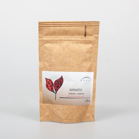 Annatto semená - Arnotta, achiote - 25g vcelku