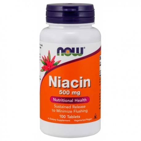 Niacín 500 mg - NOW Foods, 100tbl