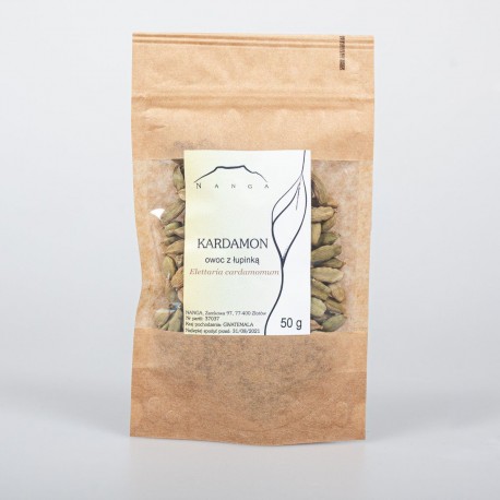 Kardamon plod so šupkou - Elettaria cardamomum - 50g vcelku