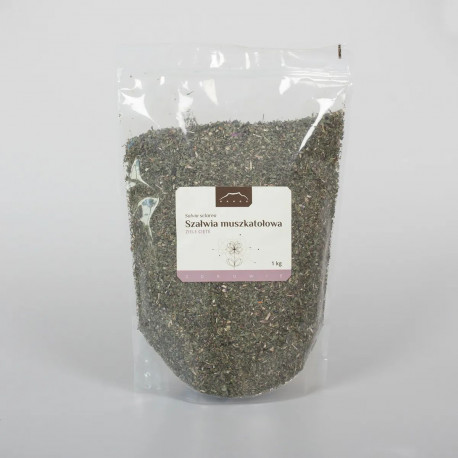 Šalvia muškátová vňať - Salvia sclarea - 1kg sekaný