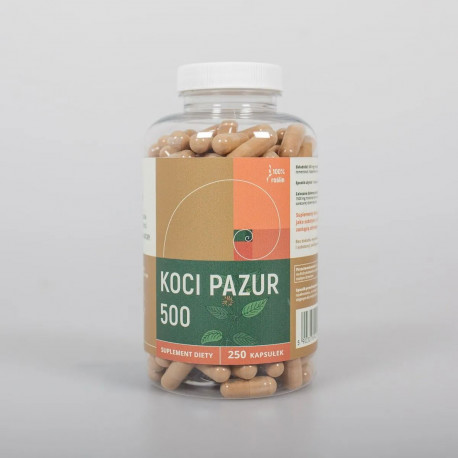 Mačací pazúr - Vilcacora 500 mg x 250 kapsúl - Uncaria tomentosa