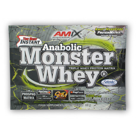 Anabolic Monster Whey 33g vrecúško - malinové čerstvé