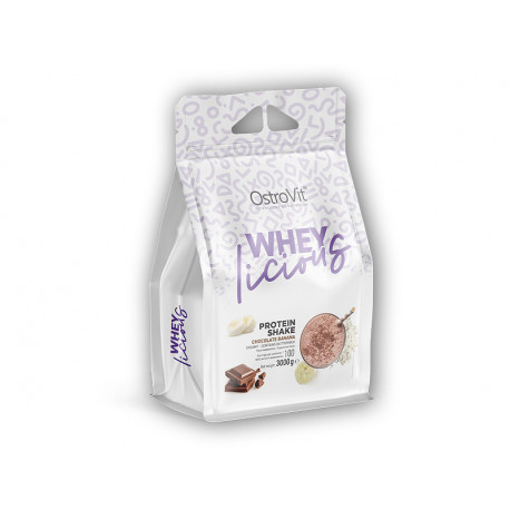 WHEYlicious protein 3000g - jahoda se sušenkou