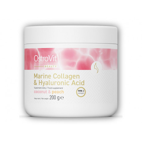 Marine collagen + hyaluronic acid + vitamin C 200g - kokos-broskev