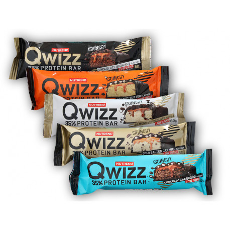 Qwizz 35% Protein Bar 60g - čokoláda mandle